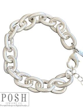 Silver Chunky Chain Bracelet, Boutique